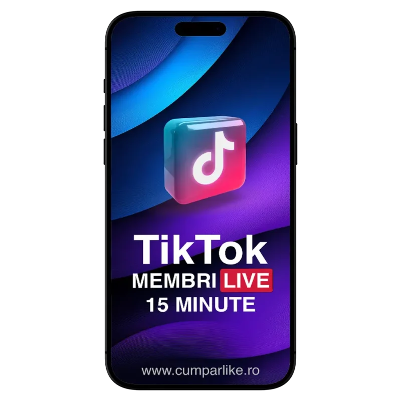 Membri pentru TikTok Live cu comentarii - 15 minute