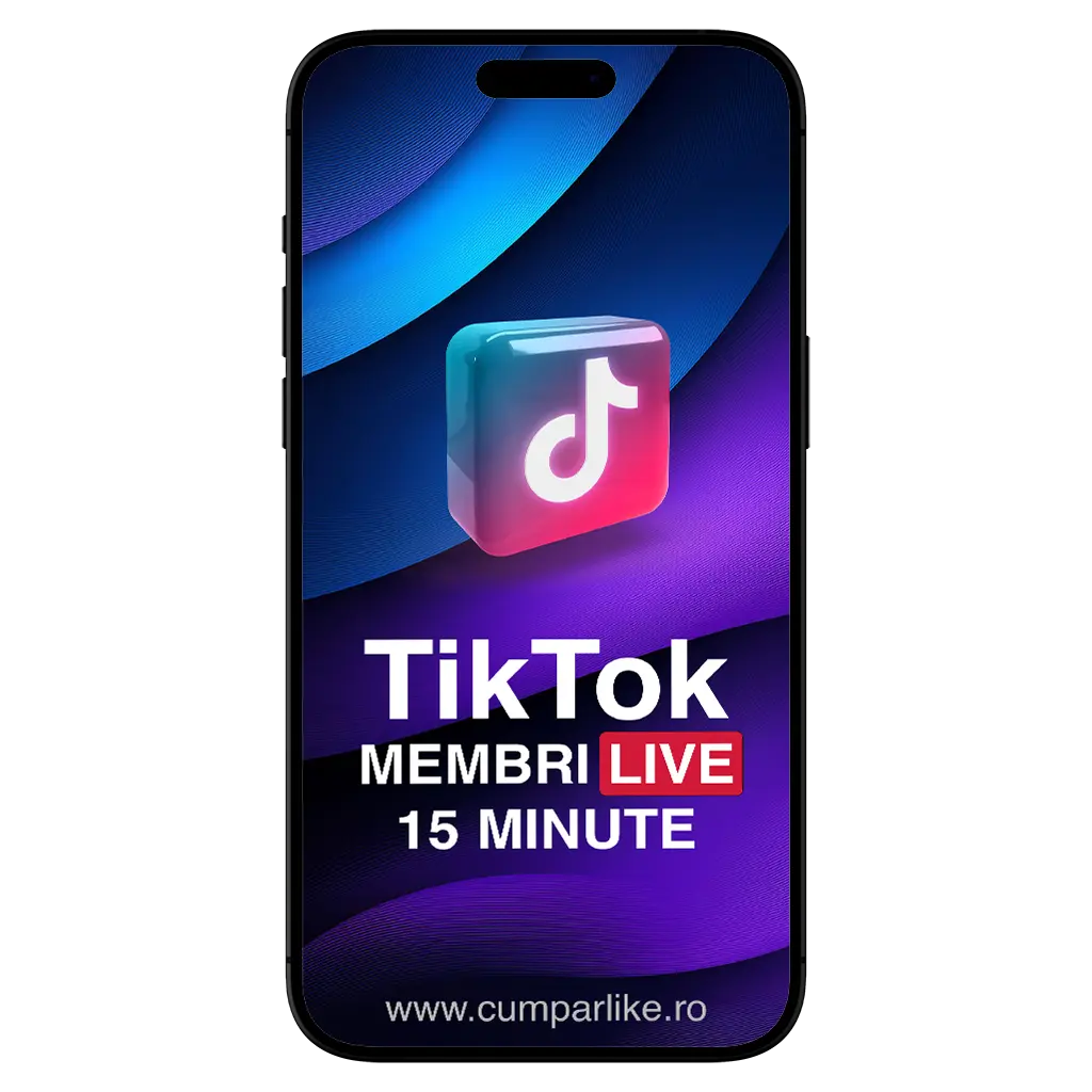 Membri pentru TikTok Live cu comentarii - 15 minute