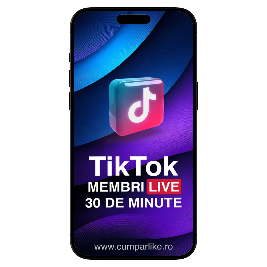 Membri TikTok Live cu comentarii - 30 de minute